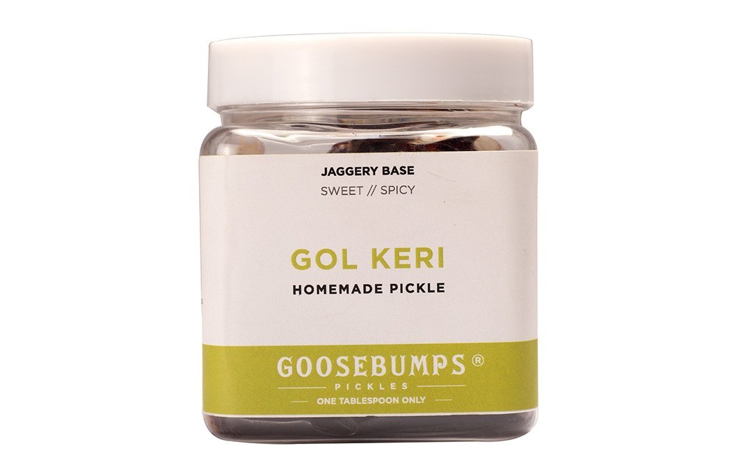 Goosebumps Gol Keri (Jaggery Base Sweet / Spicy) Homemade Pickle   Glass Jar  250 grams